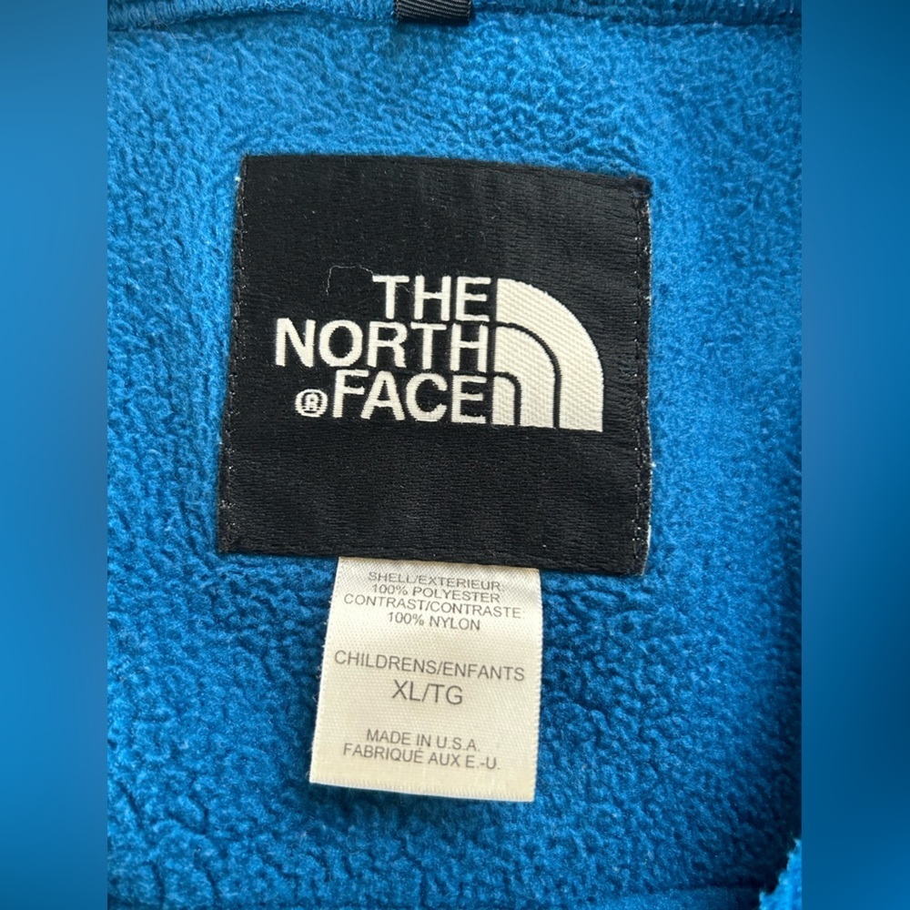The North Face Blue Black Fleece Full Zip Jacket … - image 6